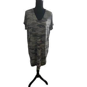 NWT Women's Yana K Houston Mini Dress Size One Size Fits All Camo
